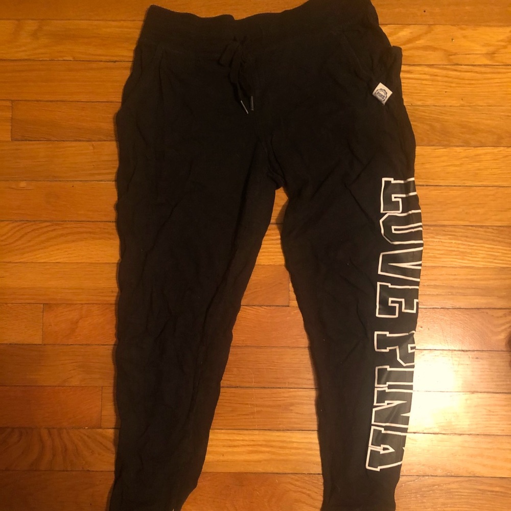 PINK black joggers